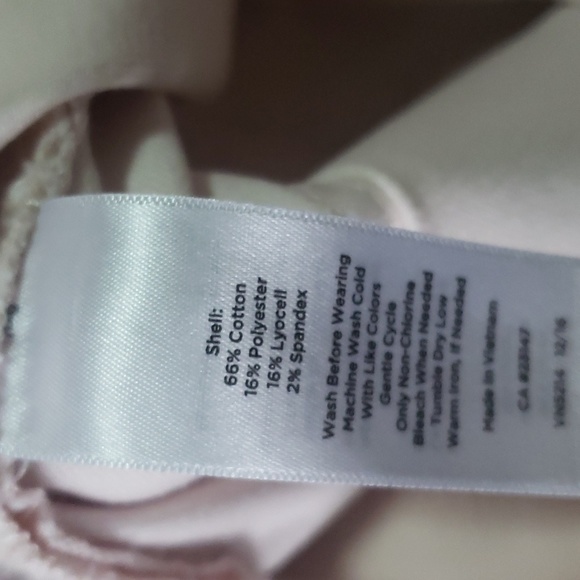 Talbots Flawless 5-Pocket Crop Jeans Light Pink 6 - Picture 8 of 8